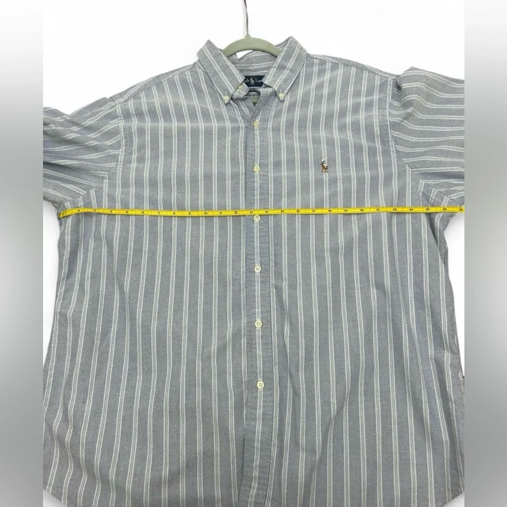 Ralph Lauren Classic Fit Men’s Button-Down Shirt - Size 17.5 34/35 - striped - Picture 7 of 7